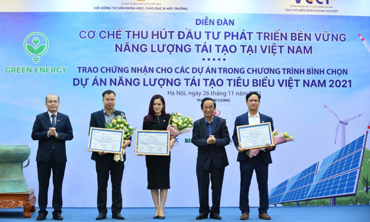 Dự án của BIM Energy lọt top 10 Dự án năng lượng tái tạo tiêu biểu Việt Nam 2021