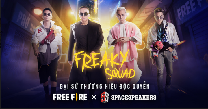Free Fire hợp tác cùng bộ tứ Touliver, Binz, Rhymastic và SOOBIN