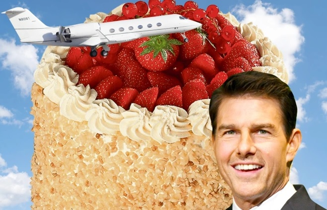 Chơi lớn kiểu Tom Cruise: Điều máy bay riêng 'ship' bánh ngọt từ Mỹ sang Anh 