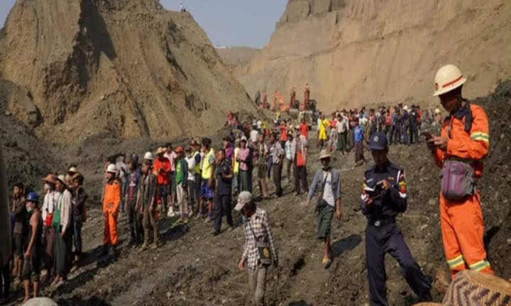 Sập mỏ ngọc bích ở Myanmar, ít nhất 70 người mất tích