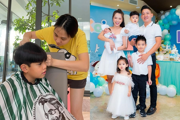 4 mẹ kế Vbiz yêu con chồng như con ruột: Đàm Thu Trang - Subeo không ngại ôm hôn