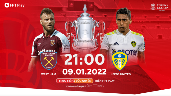 Nhận định bóng đá West Ham vs Leeds United, vòng 3 FA Cup 2021/2022