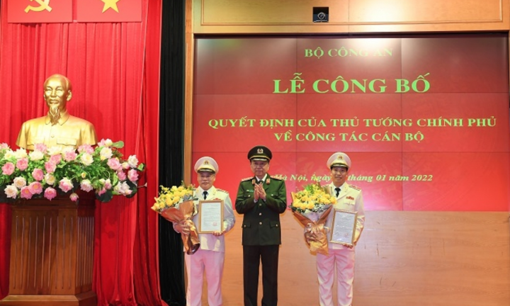 Bộ Công an có thêm hai tân Thứ trưởng 