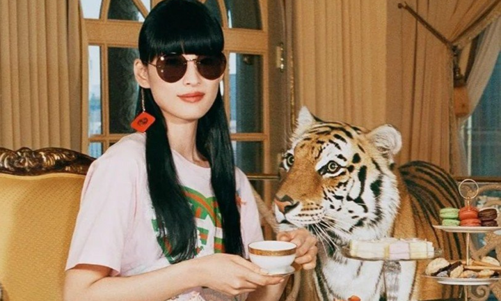 Dùng hổ thật để quay quảng cáo, hãng Gucci bị dân mạng chỉ trích 