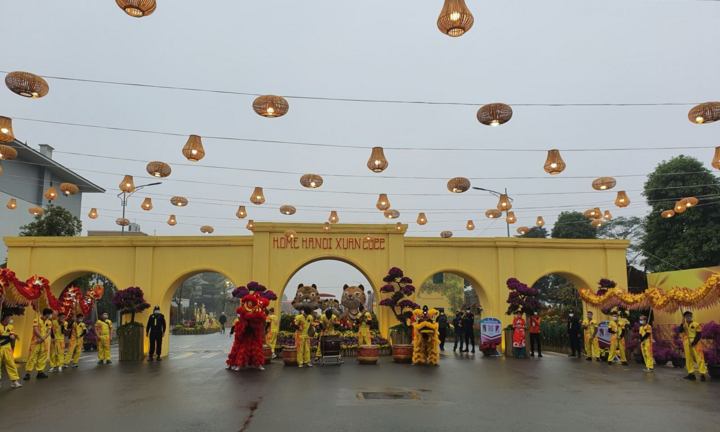 Khai trương đường hoa xuân Hà Nội 2022