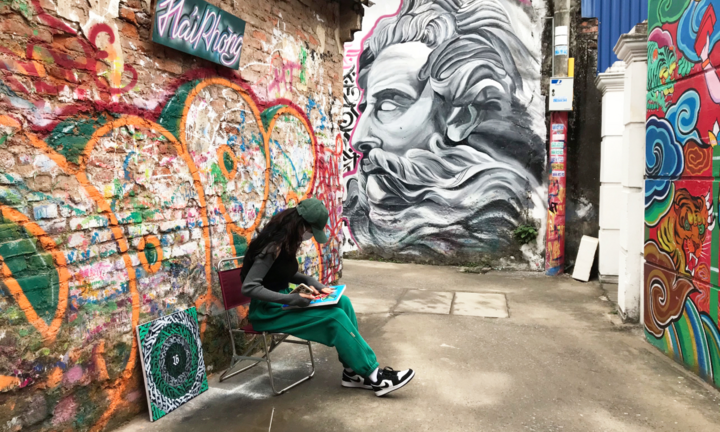 Ảnh: Ngõ bích hoạ đầu tiên ở Hải Phòng đậm phong cách 'nghệ thuật đường phố'