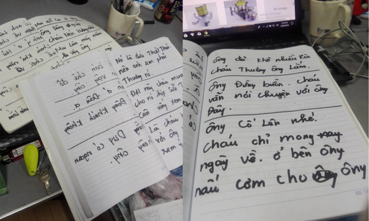 Chàng trai miệt mài trò chuyện với cụ ông khiếm thính, nhìn cách 'nói' mà thương