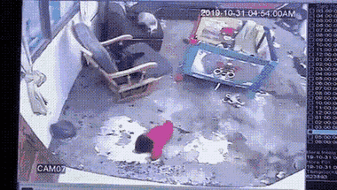 Chú mèo lao ra như siêu anh hùng cứu cậu chủ nhỏ khỏi nguy hiểm chết người