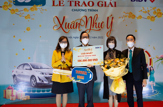 BIDV trao thưởng 500 triệu đồng chương trình Xuân Như Ý