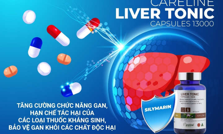 Careline Liver Tonic - Tăng cường chức năng gan, hạn chế tác hại các loại thuốc