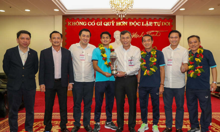 U23 Việt Nam được VFF thưởng 2,7 tỷ đồng trong lễ mừng công 