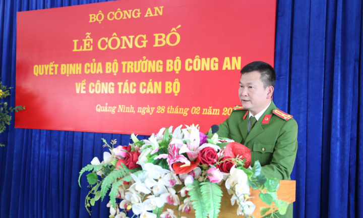 Phó Giám đốc Công an Quảng Ninh được bổ nhiệm làm Giám đốc Công an Hải Dương