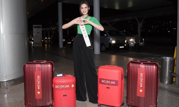 Đỗ Thị Hà lên đường sang Puerto Rico thi chung kết Miss World