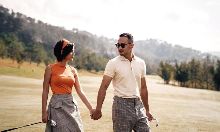 Chồng MC Thu Hoài thấy may mắn khi có vợ biết chơi golf