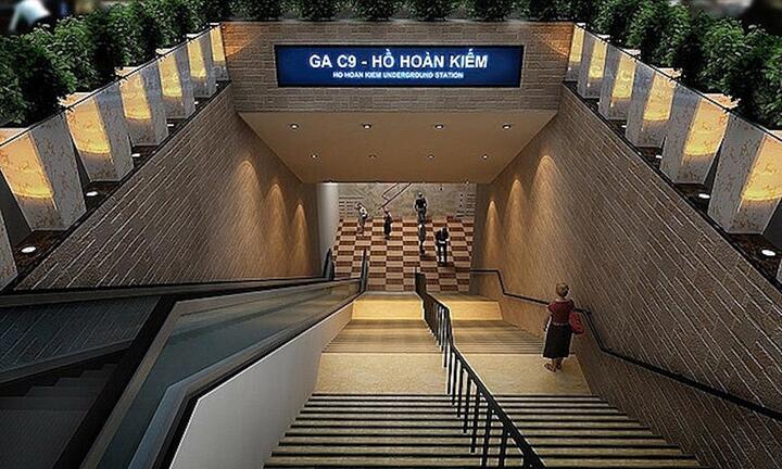 Hà Nội chốt phương án xây dựng ga ngầm C9 cạnh Hồ Gươm
