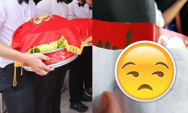 Anh chàng méo mặt vì nhận được bao lì xì ‘nát hết cả duyên’ sau khi bê tráp