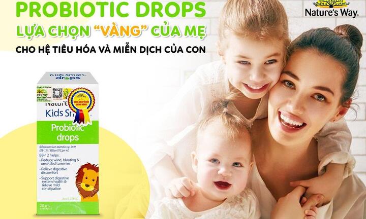 Men vi sinh Nature's Way: Đẩy lùi các vấn đề tiêu hóa, nâng cao miễn dịch cho bé