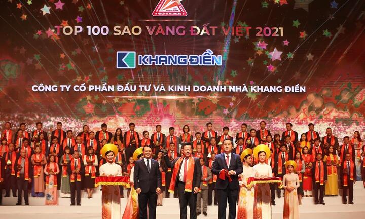 Khang Điền đạt Top 100 Sao Vàng đất Việt