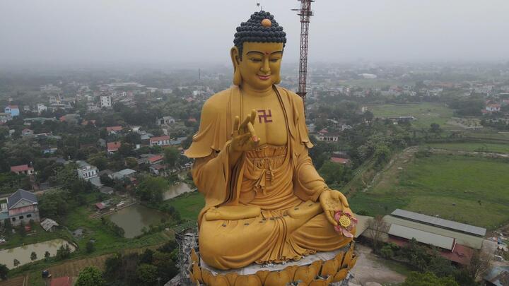 Video: Đại tượng Phật A Di Đà cao nhất Đông Nam Á ở Hà Nội