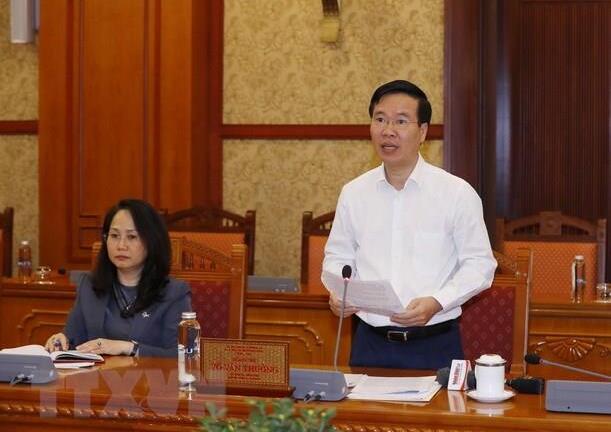 Ông Võ Văn Thưởng: Khẩn trương xử lý các vụ án, vụ việc dư luận quan tâm