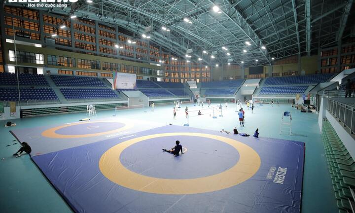 Ảnh: Toàn cảnh nhà thi đấu môn cầu lông SEA Games 31 