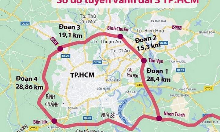 TP.HCM cần Trung ương hỗ trợ hơn 31.000 tỷ đồng để làm đường vành đai 3