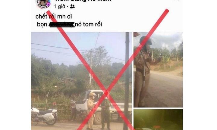 Sơn La: Xử phạt nam thanh niên đăng tin xúc phạm CSGT trên facebook