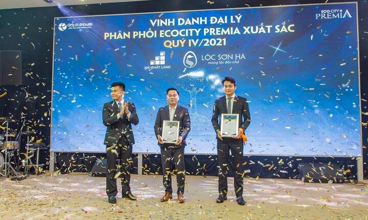 Hải Phát Land lần thứ 2 được vinh danh đại lý bán hàng xuất sắc Ecocity Premia