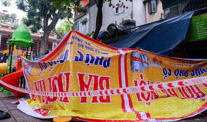 Ảnh: Hiện trường tang thương vụ cháy khiến 5 người chết ở Hà Nội