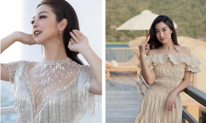 Jennifer Phạm mặc đầm xuyên thấu nóng bỏng, Đỗ Mỹ Linh diện váy trễ vai quyến rũ