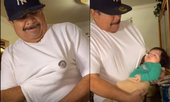 Cháu quấy khóc đòi mẹ, ông nghĩ ra cách dỗ bé độc đáo và cái kết thở phào