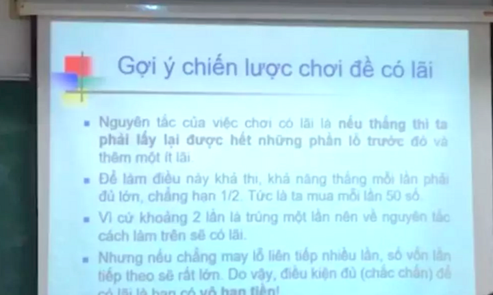 Nữ giảng viên gây xôn xao vì 'Gợi ý chiến lược chơi đề có lãi'