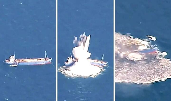 Không quân Mỹ lần đầu dùng bom 900 kg chống hạm