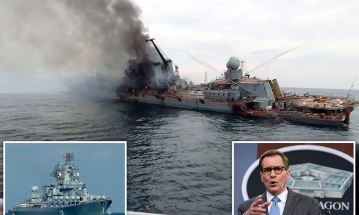 Mỹ thừa nhận giúp Ukraine xác định vị trí tuần dương hạm Moskva Nga