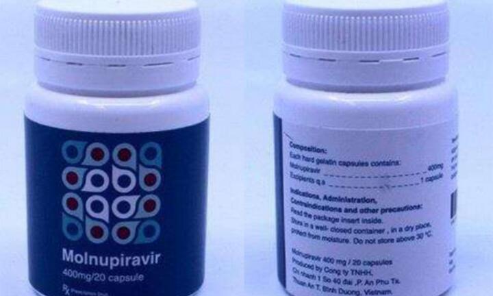 Không tìm thấy địa chỉ ở Bình Dương trên nhãn thuốc giả Molnupiravir tại Thụy Sĩ