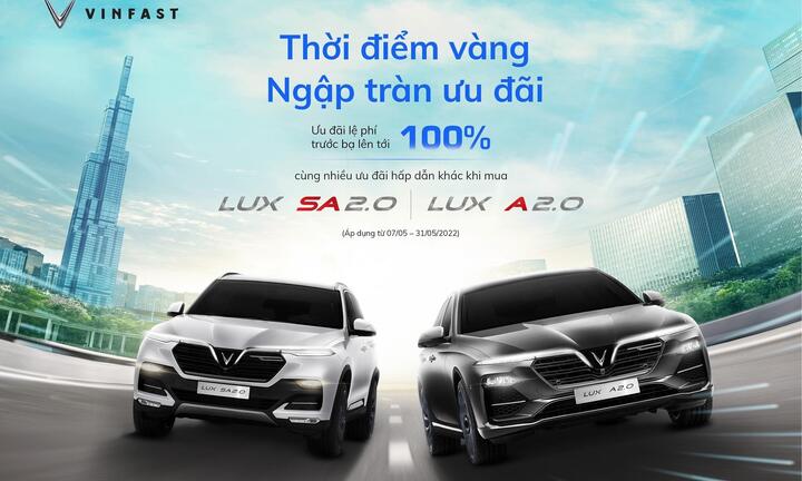 Chỉ còn 3 tuần để nhận ưu đãi và giảm 50% lệ phí trước bạ khi mua xe VinFast