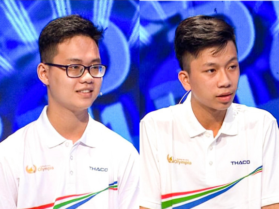 Thi đấu xuất thần, 2 nam sinh cùng giành vé vào chơi vòng thi tháng Olympia