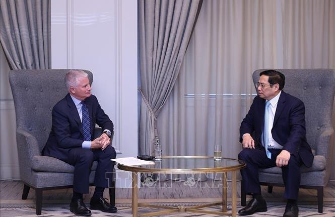 Thủ tướng Phạm Minh Chính tiếp các quỹ đầu tư, tập đoàn kinh tế Hoa Kỳ