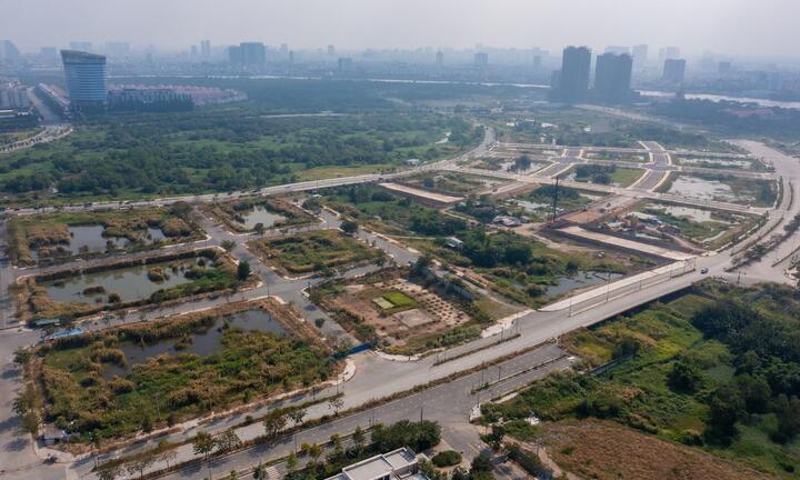 Chưa thu được tiền của 2 doanh nghiệp trúng đấu giá đất Thủ Thiêm