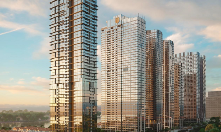 Grand Marina, Saigon cất nóc tòa tháp căn hộ hàng hiệu Marriot đầu tiên