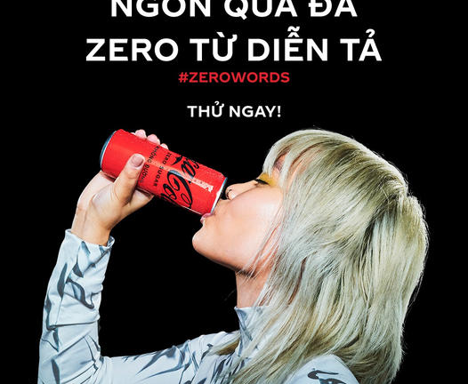 Coca-Cola Zero Sugar ra mắt chiến dịch ZeroWords: Ngon quá đã, zero từ diễn tả