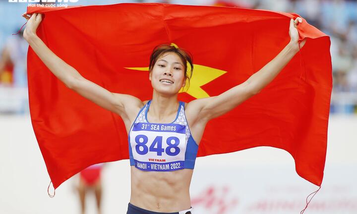 Điền kinh Việt Nam vượt Thái Lan, đứng đầu SEA Games 31: Thắng bằng thực lực