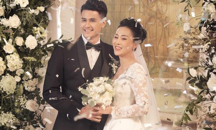 Ảnh cưới của Phương Oanh và người mẫu Vĩnh Thuỵ khiến fan bất ngờ