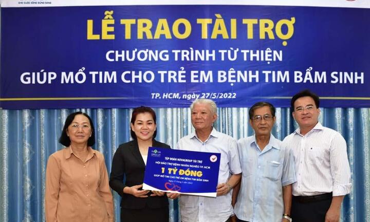 NovaGroup tiếp tục tài trợ bệnh nhi nghèo mổ tim
