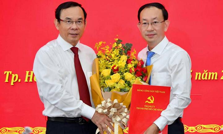Phó Chánh Văn phòng Thành ủy TP.HCM giữ chức Bí thư Quận ủy quận 4