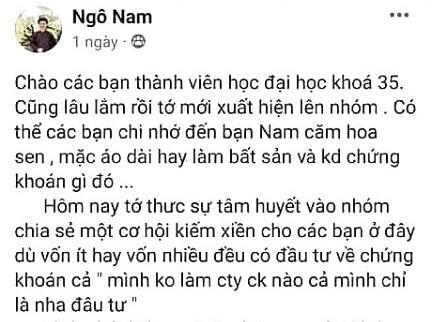 Những thủ thuật 'lùa gà' của các tài khoản nhóm 'chứng khoán Ngô Nam'