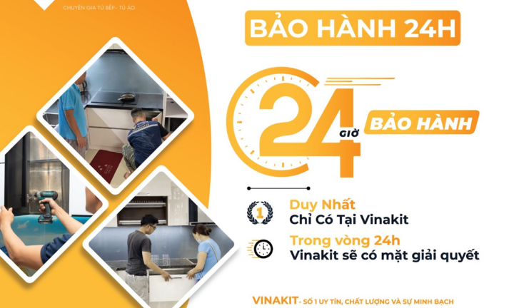 Nội thất Vinakit tiên phong thực hiện chính sách 'Bảo hành 24h'