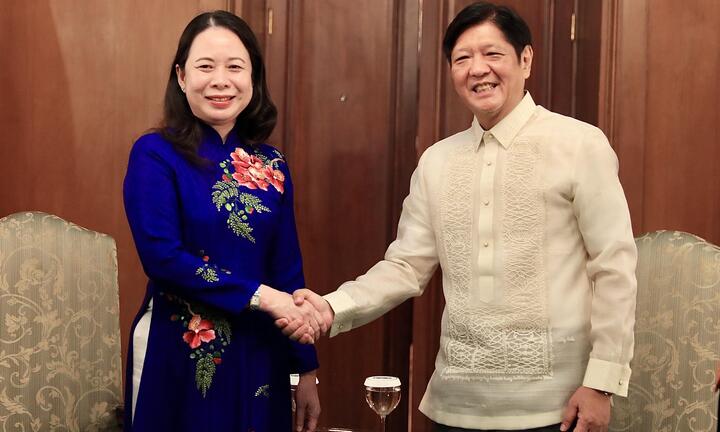 Phó Chủ tịch nước Võ Thị Ánh Xuân hội kiến tân Tổng thống Philippines