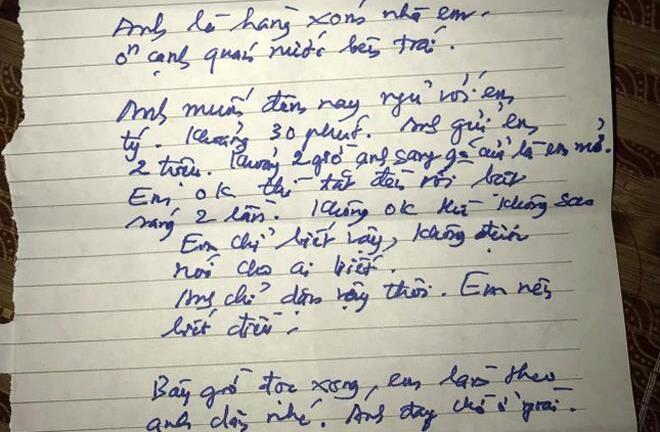 Xôn xao bức thư người đàn ông 'xin ngủ cùng' cô gái trẻ