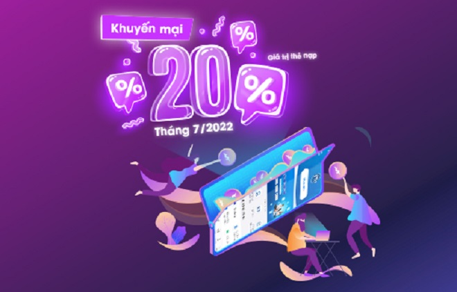 Tháng 7 khuyến mại, không ngại nạp thẻ
